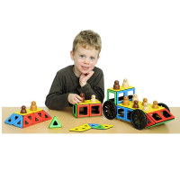 Набор Полидрон Магнитный "Конструируем транспорт" с дополнительным комплектом колес (Базовый) - «globural.ru» - Междуреченск