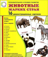 Демонстрационные карточки "Животные жарких стран" - «globural.ru» - Междуреченск