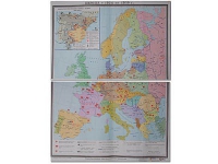 Учебная карта "Европа 1924-1939 гг" 1050*1420 мм (матовое, 2-стороннее лам.) - «globural.ru» - Междуреченск