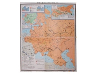 Учебная карта "Россия 1907-1914 гг." 1420*1100 мм (матовое, 2-стороннее лам.) - «globural.ru» - Междуреченск