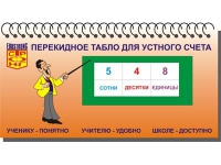 Перекидное табло для устного счета (ламинированное) - «globural.ru» - Междуреченск