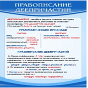 Стенд "Правописание деепричастий" - «globural.ru» - Междуреченск