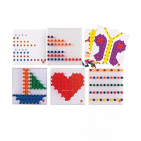 Мозаика Peg Board. Набор с прозрачными досками и картинками - «globural.ru» - Междуреченск