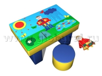 Дидактический стол с пуфиком вариант 1 (ВИК) - «globural.ru» - Междуреченск