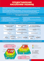 Таблица Предоставление населению убежищ 1000*1400 винил - «globural.ru» - Междуреченск