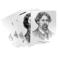 Комплект портретов отечественных и зарубежных художников  (22 штуки формат А3) - «globural.ru» - Междуреченск