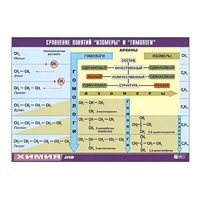 Таблица демонстрационная "Сравнение понятий изомер и гомолог" (винил 100х140) - «globural.ru» - Междуреченск
