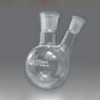 Колба круглодонная с двумя горловинами и шлифами 250 мл. - «globural.ru» - Междуреченск