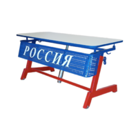 Стол ученический двухместный "Патриот-2п" на газовом лифте (р.гр. № 3-7 и наклоном столешницы ) - «globural.ru» - Междуреченск