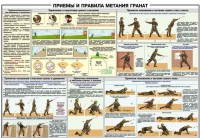 Плакат "Приемы и правила метания гранат" - «globural.ru» - Междуреченск