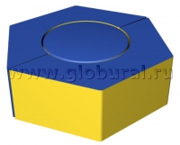 Шестигранное кресло - пуф 80*70*30см (ВИК) - «globural.ru» - Междуреченск