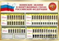 Стенд "Воинские звания в вооруженных силах российской федерации" - «globural.ru» - Междуреченск