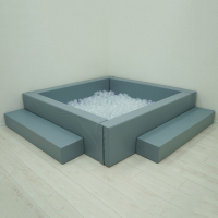 Сухой бассейн с шариками и RGB-подсветкой 190х190 см - «globural.ru» - Междуреченск