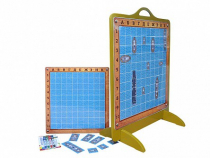 Панно магнитно-маркерное "Морской бой" с комплектом тематических магнитов - «globural.ru» - Междуреченск