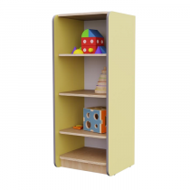 Открытый шкаф с полками из коллекции мебели «НЕГА» (цвет желтый) - «globural.ru» - Междуреченск