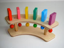 Тактильно-развивающая панель "Разноцветное домино" (6 домино) - «globural.ru» - Междуреченск