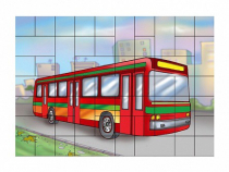 Магниты-пазлы "Автобус" - «globural.ru» - Междуреченск