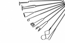 Комплект массажных логопедических зондов на витых ручках с колечком (по Новиковой Е.В.). Комплект из 8 зондов - «globural.ru» - Междуреченск