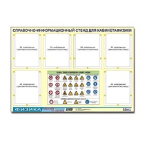 Стенд "Правила техники безопасности в кабинете физики" (80х110, 6 карманов) - «globural.ru» - Междуреченск