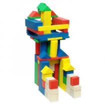 Конструктор деревянный "МегаСтроитель цветной" - «globural.ru» - Междуреченск