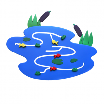 Сенсомоторное декоративно-развивающее панно "Река" - «globural.ru» - Междуреченск