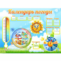 Стенд "Календарь погоды" 1х0,74 - «globural.ru» - Междуреченск