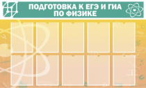 Стенд "Подготовка к ЕГЭ и ОГЭ по физике вариант 2 (10 карманов)" - «globural.ru» - Междуреченск