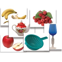 Набор предметных картинок "Фрукты, ягоды, орехи. Посуда" - «globural.ru» - Междуреченск