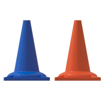 Набор конусов сигнальных 33 см (6 голубых + 6 оранжевых) - «globural.ru» - Междуреченск