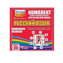 Комплект демонстрационных материалов. Касса букв, слогов, звуковых схем с набором интерактивных таблиц. Русский язык. - «globural.ru» - Междуреченск