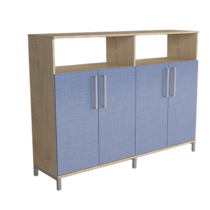 Шкаф-стеллаж закрытый "Умник" (две секции) - «globural.ru» - Междуреченск