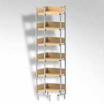 Стеллаж на металлокаркасе угловой - «globural.ru» - Междуреченск