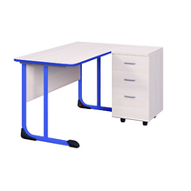 Стол учителя с тумбой с полиуретановой кромкой  - «globural.ru» - Междуреченск