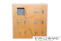 Тактильно-развивающая панель с шестью замочками и задвижками - «globural.ru» - Междуреченск