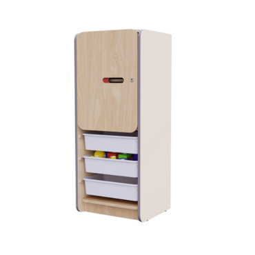 Закрытый шкаф с ящиками из коллекции мебели «НЕГА (цвет бежевый) - «globural.ru» - Междуреченск