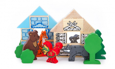 Комплект игрушек для сказкотерапии "Зайкина избушка" - «globural.ru» - Междуреченск