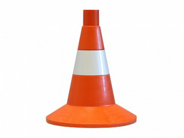 Сигнальный дорожный конус (мягкий, с одной световозвращающей полосой) - «globural.ru» - Междуреченск