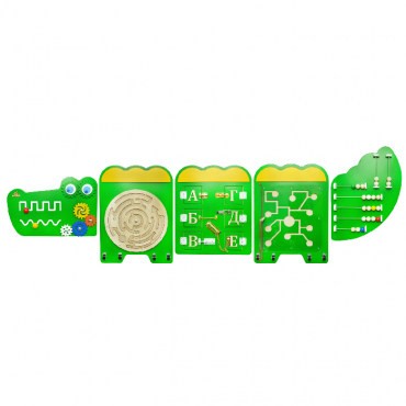 Тактильно-развивающая панель «Крокодил Дилли» - «globural.ru» - Междуреченск