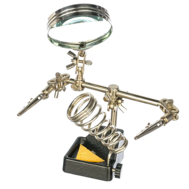 Держатель "Третья рука" с лупой - «globural.ru» - Междуреченск