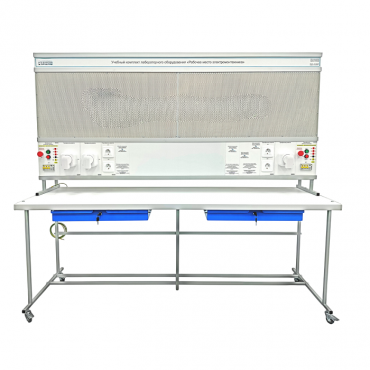 Учебный комплект лабораторного оборудования «Рабочее место электромонтажника» исполнение стендовое, монтажная панель - «globural.ru» - Междуреченск