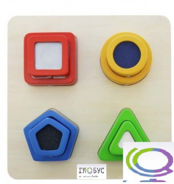 Панель "Тактильные геометрические фигуры" - «globural.ru» - Междуреченск