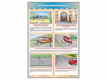 Стенд "Типичные ошибки пешеходов" - «globural.ru» - Междуреченск