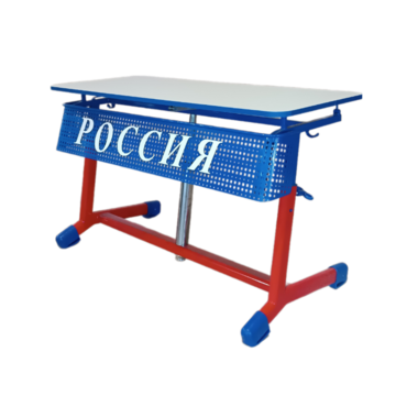 Стол ученический двухместный "Патриот-2о" на газовом лифте (р.гр. № 3-7 и наклоном столешницы) - «globural.ru» - Междуреченск