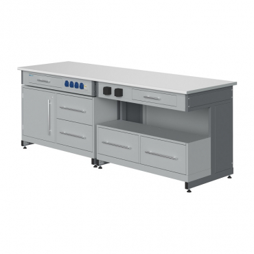 Стол лабораторный демонстрационный с электрическими розетками, автоматами аварийного отключения тока - «globural.ru» - Междуреченск