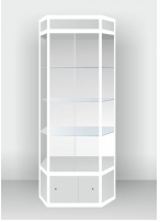 Шестигранная шкаф-витрина с подсветкой - «globural.ru» - Междуреченск